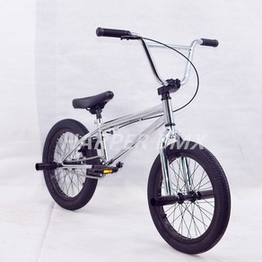 묘기 자전거 입문용 BMX 익스트림 스포츠 공연 학생 360도 회전 바이크 18인치 청소년, 단일사이즈, F. 블랙도금, 1개