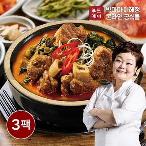 든든한끼 이혜정의 얼큰우거지갈비탕 500g x 3팩, 3개