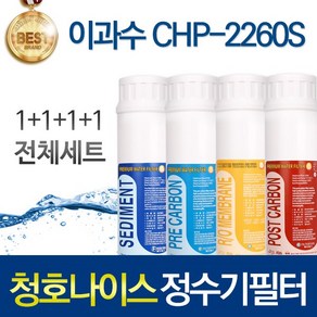 청호나이스 CHP-2260S 고품질 정수기 필터 호환 인터록형 전체세트, 선택01_피팅형 전체세트(1+1+1+1=4개), 1개