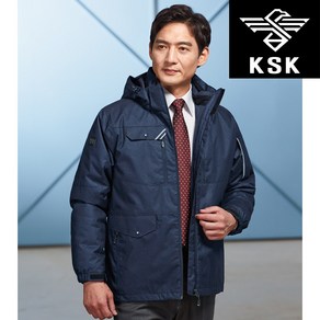 KSK-190 남성돕바 곤색 내피+외피 M~5XL 빅사이즈 방한복 겨울 점퍼 잠바 파카 파카 단체복 유니폼 일육