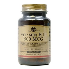 솔가 비타민 B12 500 mcg 100타블렛