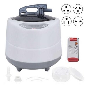 스테인레스 스틸 사우나 증기 냄비 기계 휴대용 발생기 스파 2L 훈증 1000W, [01] AU 220-240V
