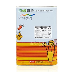 삼화페인트 아이생각 수성아크론 광택 백색 콘크리트 몰탈 내/외부, 1개, 18L