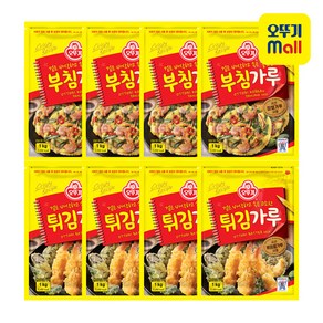 오뚜기 부침가루 1kg 4개+튀김가루 1kg 4개