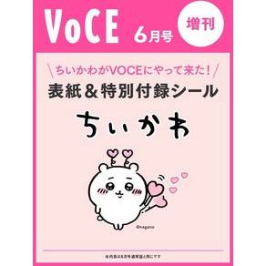 VOCE 2023년 6월 특별호 취미 매거진 치이카와, 한권