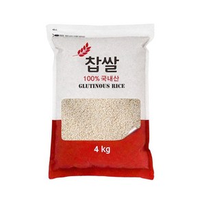 [24년산] 남양농산 100% 국내산 찹쌀 4kg, 1개