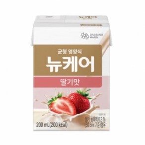 뉴케어 딸기맛 스마일팩 식사대용 영양보충 고단백 영양식 환자식, 30개, 200ml