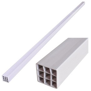 PVC 사각파이프 0-23 (40 X 40mm) (플라스틱 사각파이프)(1m)