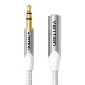 벤션 실버 프리미엄 스테레오 3.5mm AUX 연장케이블 BHEI