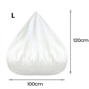 충전재 없는 교체 소파 내부 탈착식 세탁 가능 레이지 소파 내부 라이너 빈 백 거실 소파 의자 푸프 퍼프 소파, 6) 1pc  100x120cm