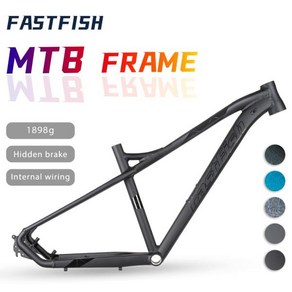 FASTFISH 알루미늄 합금 자전거 프레임 MTB 프레임 27.5 초경량 27.5 BB42 27.5ER 16/17 인치, 02 17 inch, 04 Blue and gold, 1개