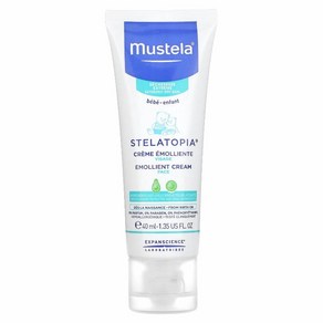 Mustela 유아용 Stelatopia 에몰리언트 페이스 크림 40ML 1.35FL oz), 1개