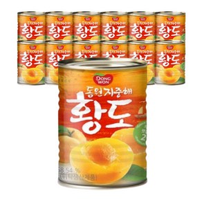 동원 황도 복숭아 캔 통조림 410g 24캔, 24개