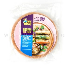 두이안 현미월남쌈 Banh tang gao luc 16cm 200g Bown RicePape, 1개