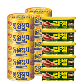 동원 라이트스탠다드참치 85g 리챔 120g, 15개, 195g