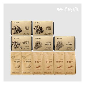 [동트는 농가] 청국장찌개 160gx4팩+고추장찌개 200g*x2팩+무시래기 150g*2팩+곤드레 150g*2팩+데친곰취 180g*1팩, 1개, 상세 설명 참조