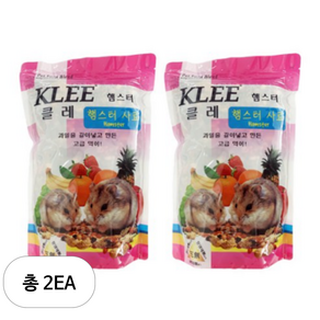 핑퐁 클레 햄스터 사료, 750g, 2개