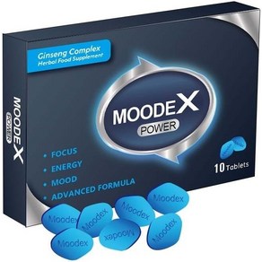 MOODEX POWER - 강력하고 빠르게 작용하는 효과 - Panax 인삼 뿌리 복합물 남성 체력 강화 에너지 부스터 알약