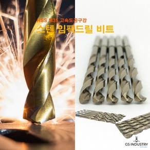 티타늄 육각기리 육각드릴 2mm-7mm 임팩드릴비트, 2.5MM