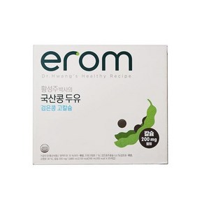 이롬 황성주 국산콩 두유 검은콩 고칼슘 190MLx20입, 0.19l