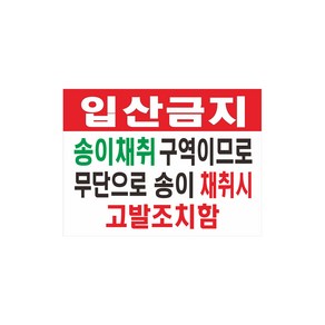 입산금지현수막 송이채취구역 7-2-168 현수막, 1번 디자인 7-2-168, 고리(끈없음)