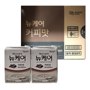 뉴케어 커피맛 200ml 30개 빨대형 식사대용 환자 노인 균형 영양식 비타민 미네랄 간편식