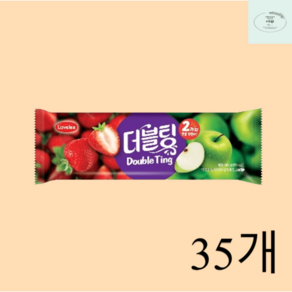 롯데 제과 더블팅 쭈쭈바 쮸쮸바 튜브 아이스크림 여름 간식, 35개, 70ml