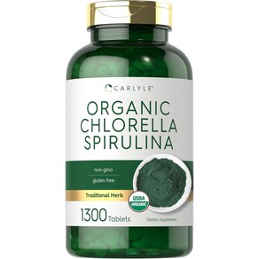 클로렐라 스피룰리나 추출 1000mg 고함량 1300정 초대용량 미국산 Chloella, 클로렐라 스피룰리나 1300정, 1개