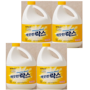 노브랜드 깨끗한 락스, 4.3L 4개, 4개, 4.3L