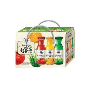 가야농장 행복음료 3종 선물세트 180ml 12병입, 12개