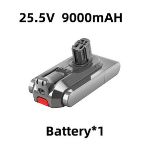 다이슨 V12 감지 슬림 무선 호환 모델 V12 25.5V 9000mAh 6000mAh 배터리 SV20 SV30 SV35 SV46 진공 청소기, 01 1PCS 9.0AH, 한개옵션1