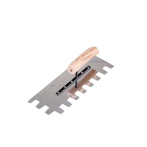 공구하자 타일 압착 고대 톱니 흙손, 길이 300 x홈깊이 23mm, 1개
