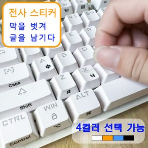 추천 컴퓨터 키보드 스티커+러시아어 키보드 스티커+핀셋, 1개, 흰색