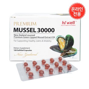 하이웰 초록홍합 초록입 홍합 오일 30000 120캡슐, 120정, 1개