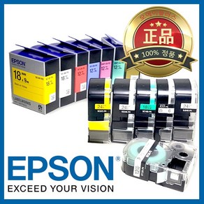 *정품* [ EPSON ] 라벨테이프, SC6R [6mm 빨강/검정글씨], 1개