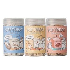 소프트릿 대용량 Best 3종 강아지 고양이 겸용, 옵션:소프트릿 동결건조 연어 40g, 40g, 1개