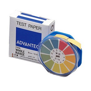 pH Test pape ADVANTEC WR 0-14 호울레인지 수소이온농도 측정시험지, 1개