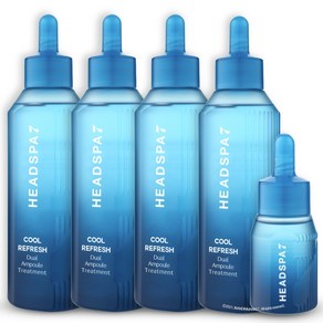 헤드스파7 헤드스파7 시즌4 쿨 리프레시 듀얼 앰플 트리트먼트 230mlX4개+50ml, 1세트, 970ml