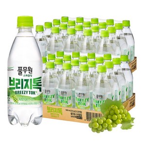 풀무원 탄산수 브리지톡 샤인머스켓 500mL X 40병