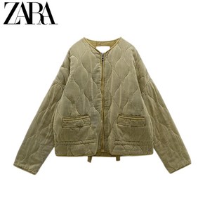 자라 여성 누빔 워싱 간절기 패딩 점퍼 자켓 ZARA