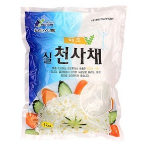 월산식품 50년 전통 천사채 실 천사채 회 데코용, 1kg, 10개