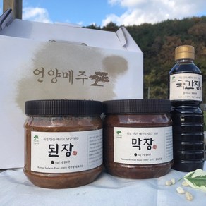 언양메주 [100% 국내산] 선물세트(된장1kg+막장1kg+간장500ml)