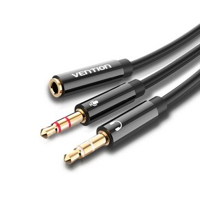 벤션 3.5mm to 마이크 이어폰 오디오 분배기 Y케이블