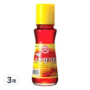 오뚜기옛날 고추맛 기름 병, 80ml, 3개