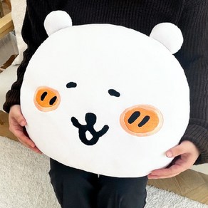 담곰이 얼굴 쿠션/농담곰 등받이 인테리어 굿즈 소품, 볼터치