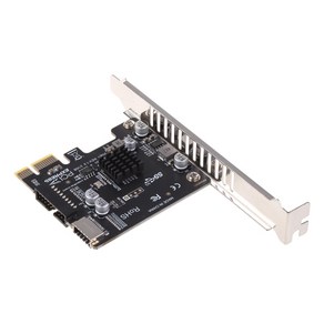 PCI-E에서 USB3 Type-E 전면 패널 Type-C 19P PCI-E X1 용 확장 카드 -x16, 한개옵션0