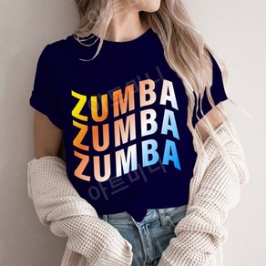 줌바티 Zumba 방송댄스복 줌바댄스복장 줌바웨어 줌바, L, 네이비 블루