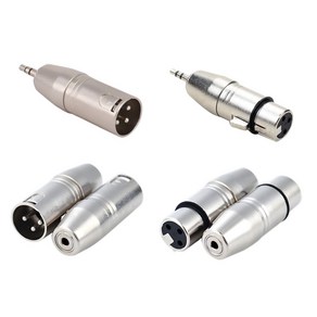 3.5mm 스테레오 오디오 잭 XLR 암 숫 변환 젠더 커넥터 4종, xl(숫)-3.5st(숫), 1개