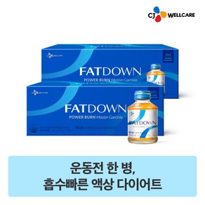 [CJ공식] 팻다운 파워번 마스터 가르시니아 다이어트 2박스, 1L