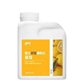 맘스리얼베이스 유자 흥국에프앤비 1KG, 1개